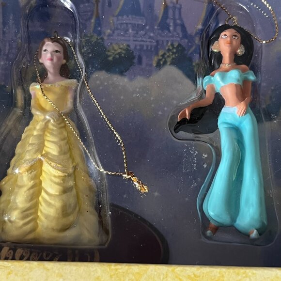 Disney Princess Collection Storybook Ornament Set of 6 Ariel Belle Cinderella - Picture 9 of 13
